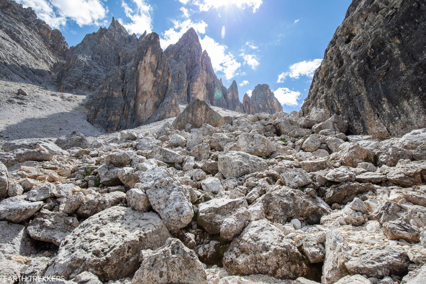 Croda da Lago Circuit Boulder Field