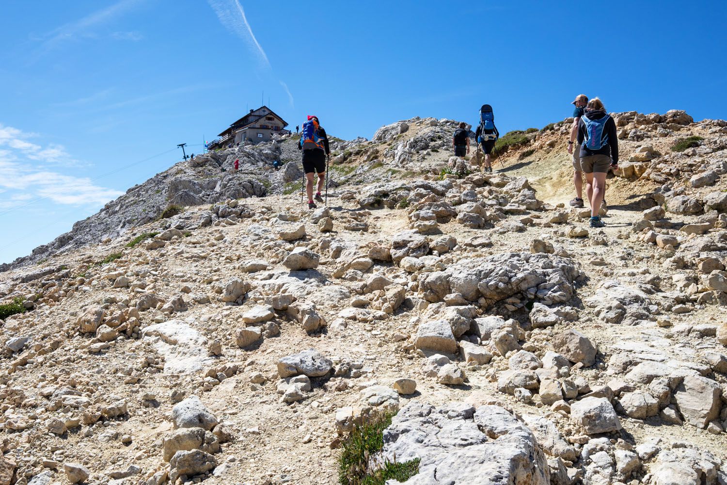 Final Climb Rifugio Nuvolau