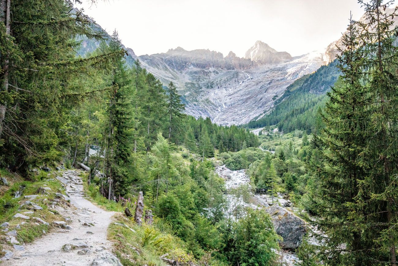 First View of Trient Glacier