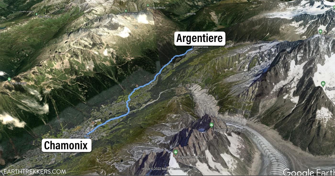 Haute Route Stage 1 Map