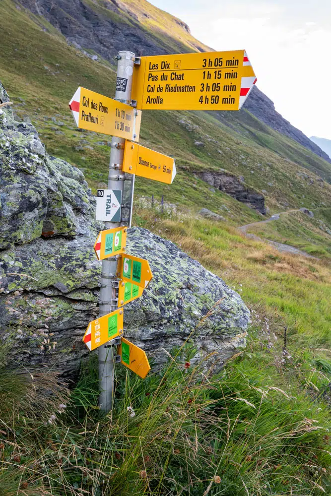 Hiking Sign Switzerland