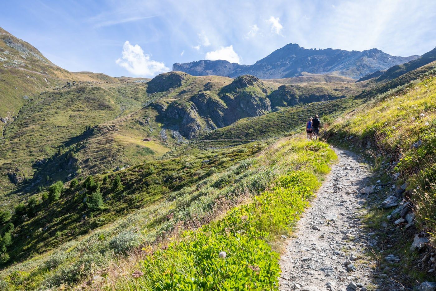 Hiking to Forcletta Pass