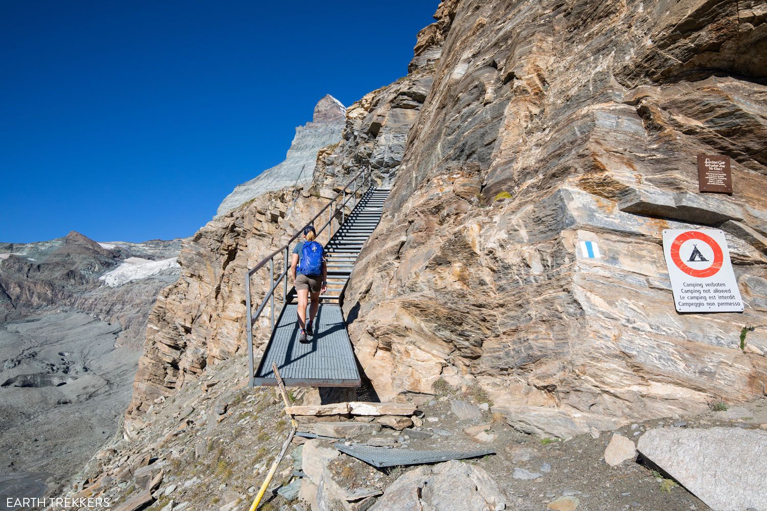 Hornlihutte Trail Steps and Platform