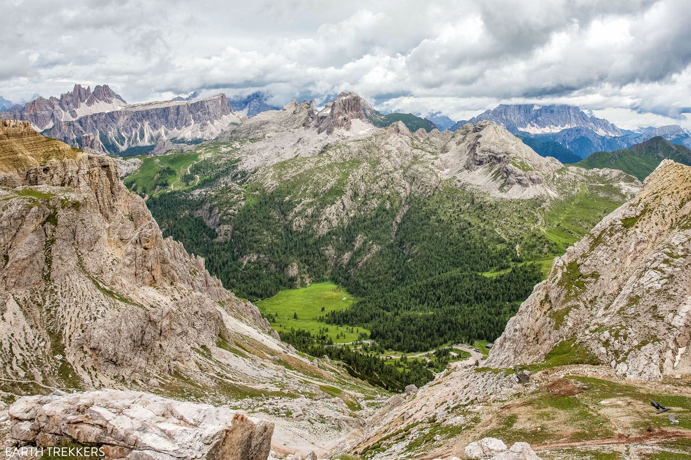 Lagazuoi to Falzarego Pass Trail