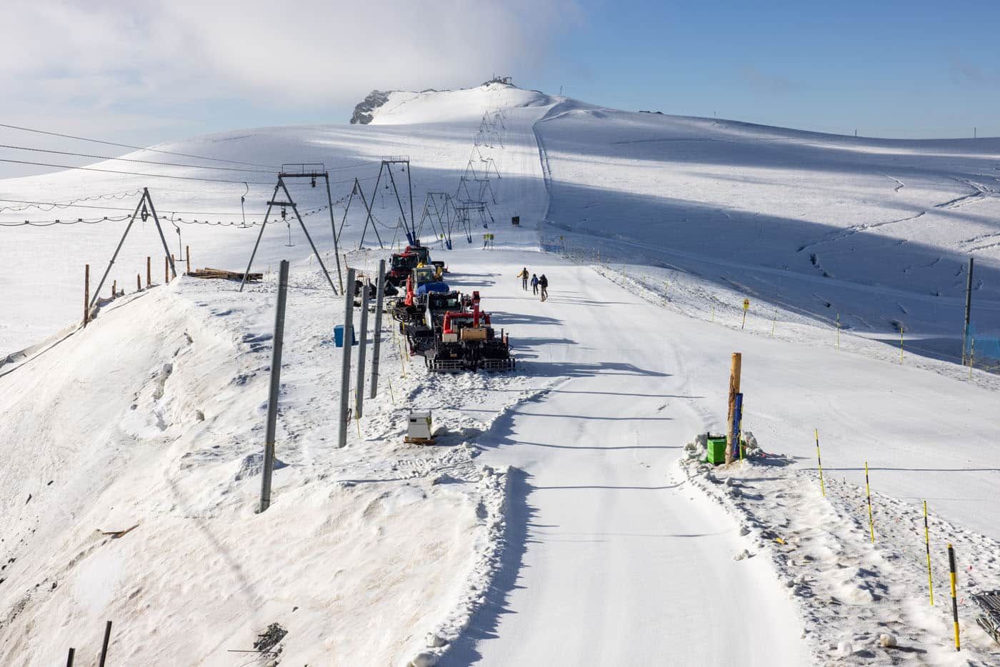 Start of the Breithorn Climb