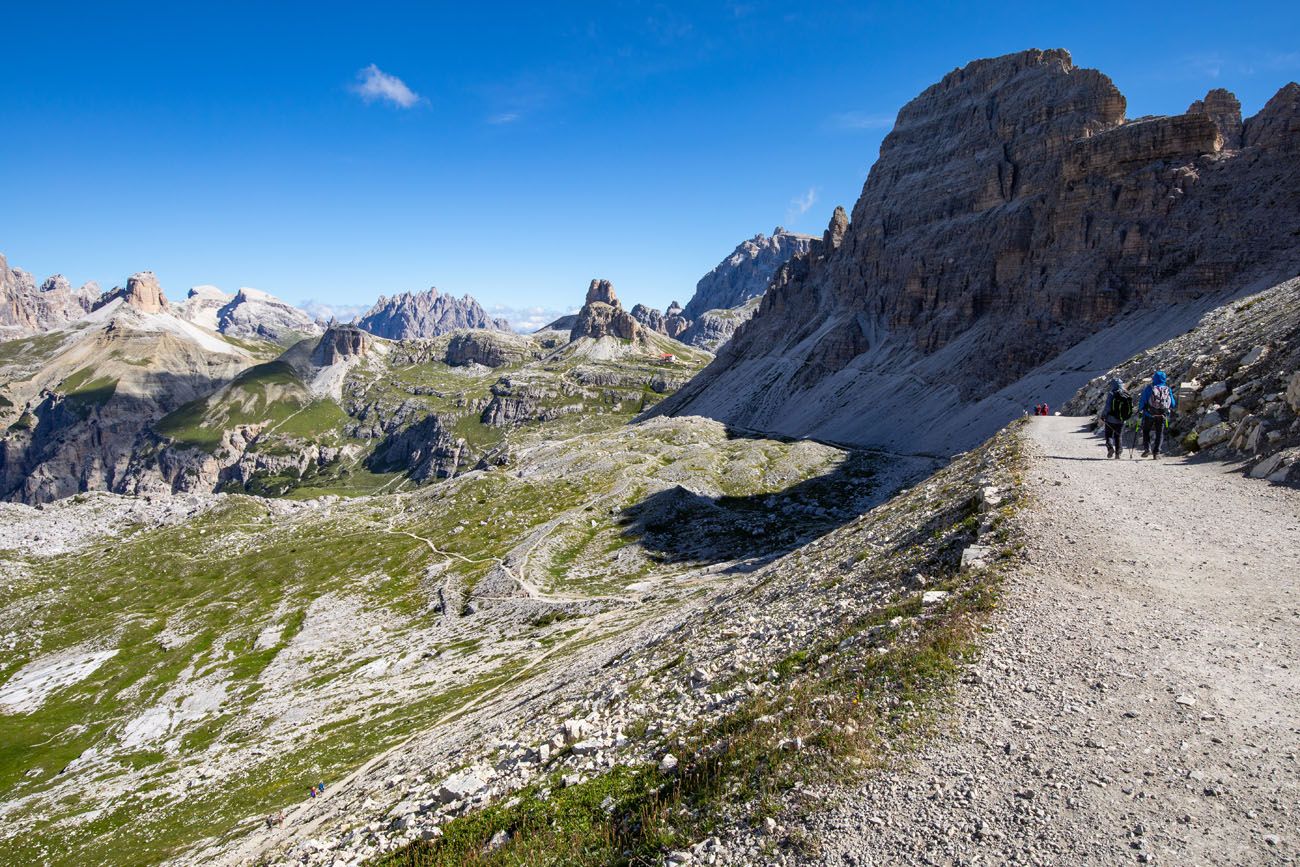 Trail from Forcella Lavaredo