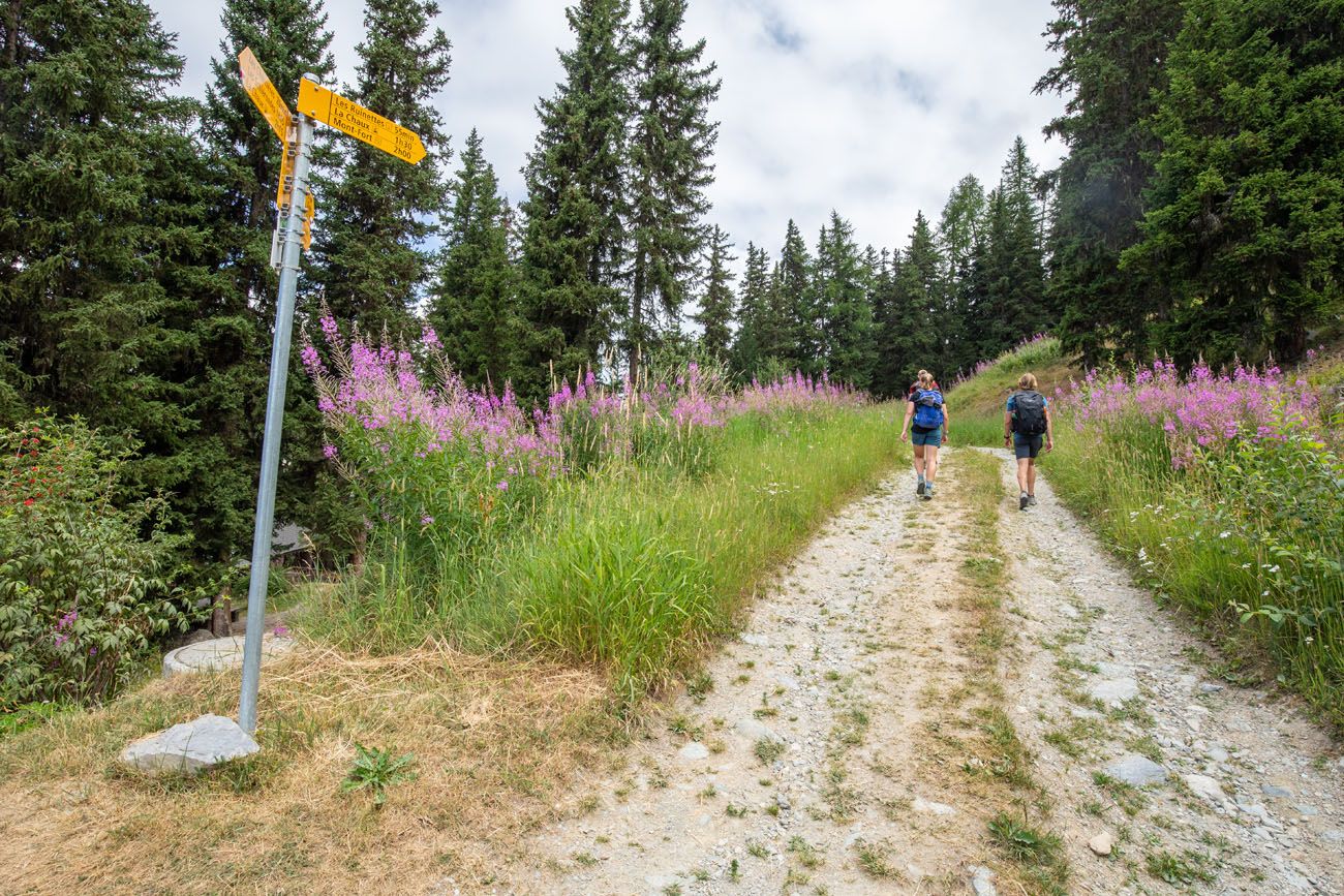 Trail to Les Ruinettes