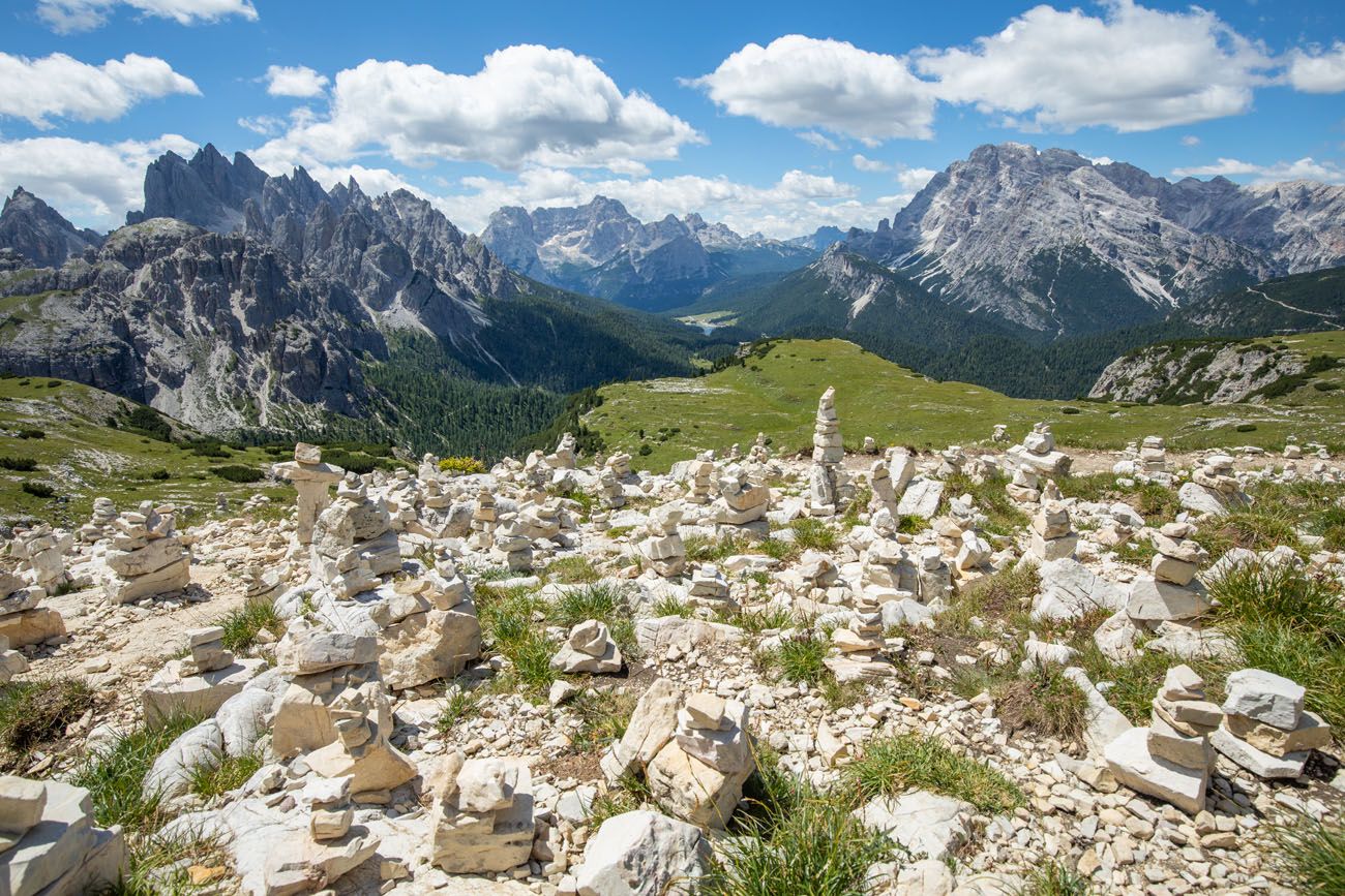 Tre Cime Rock Cairns