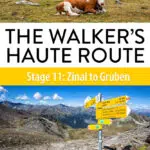 Walkers Haute Route Stage 11 Zinal Gruben