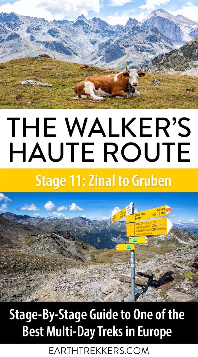 Walkers Haute Route Stage 11 Zinal Gruben