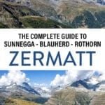 Zermatt Sunnegga Blauherd Rothorn Switzerland