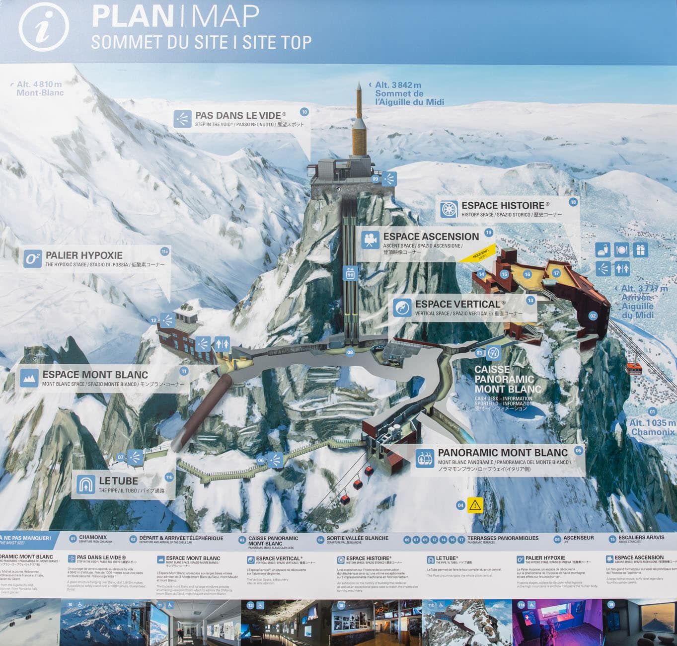 Aiguille du Midi Map photo