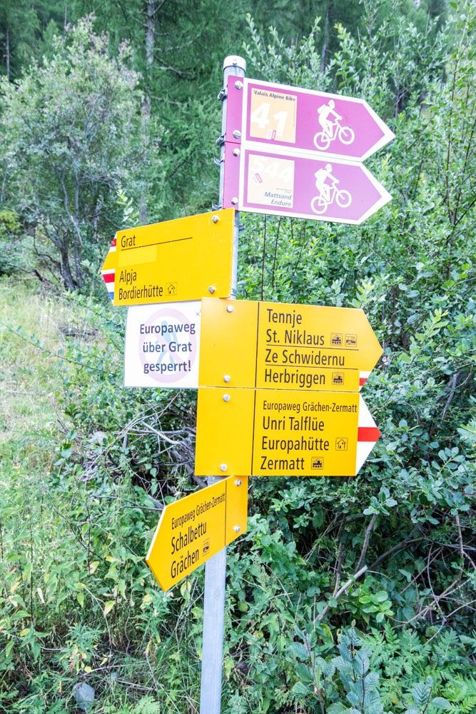 Europaweg Trail Sign 2022