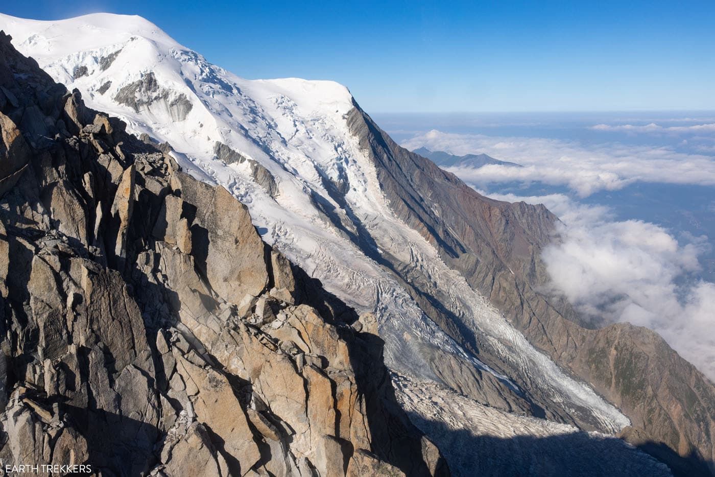 Mont Blanc from Aiguille du Midi cable car