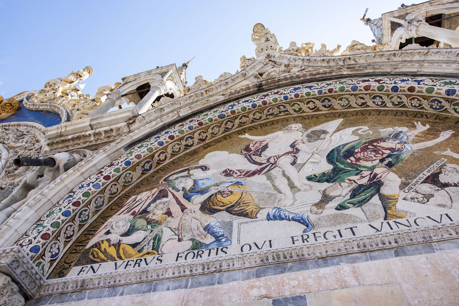 View of Saint Marks Basilica Mosaics