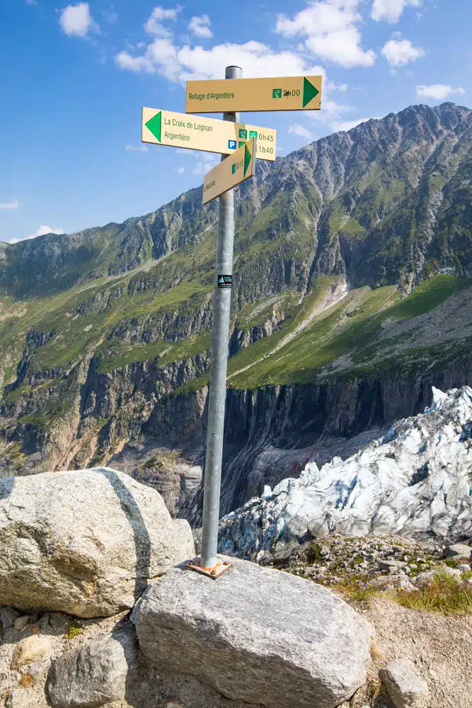 Chamonix Trail Sign