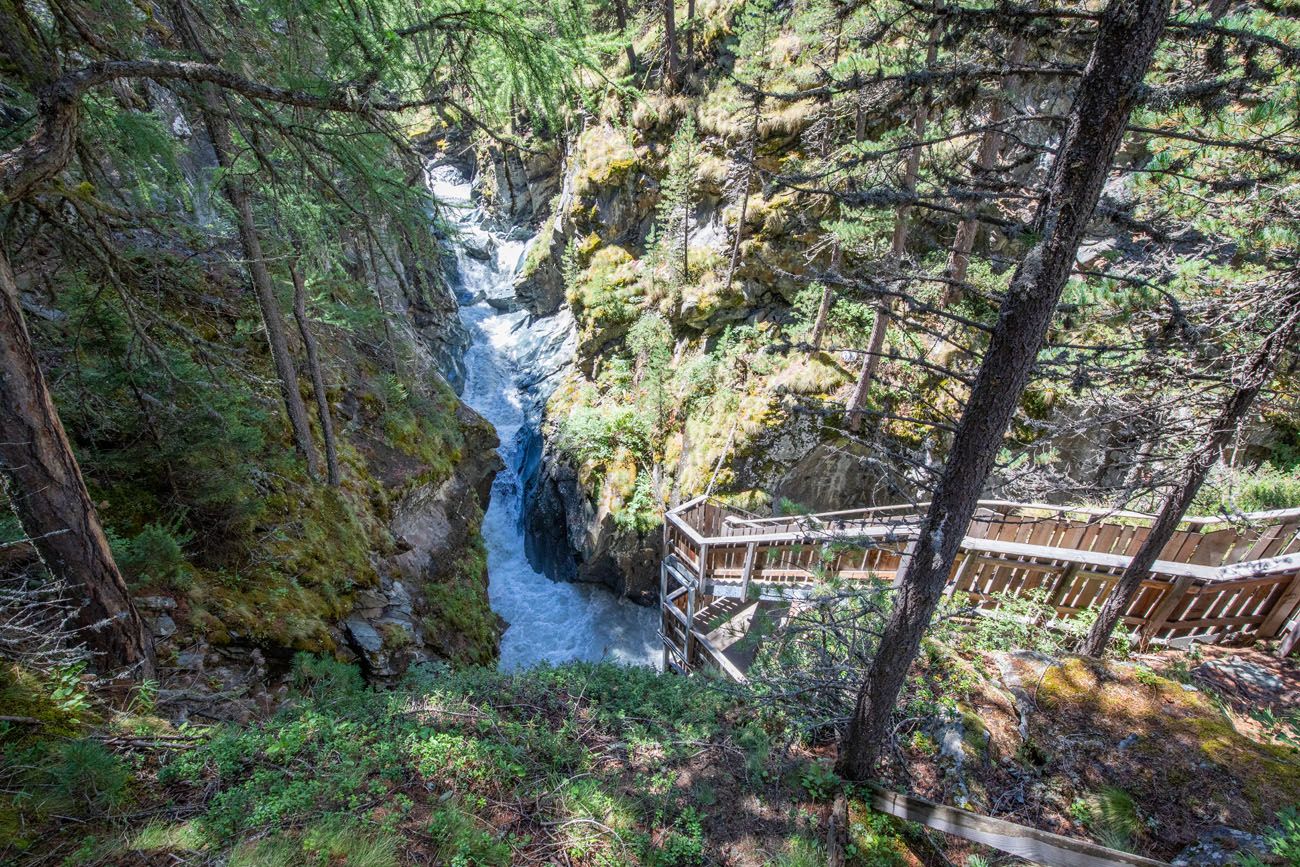 First View Gorner Gorge