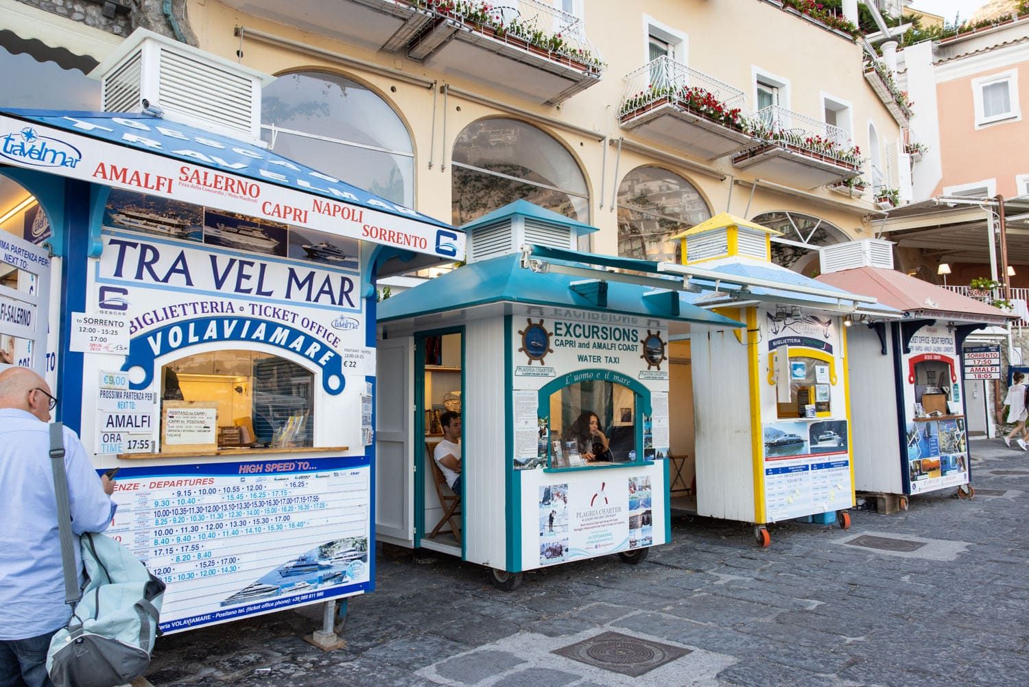 Positano Ferry Booths