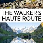 Walkers Haute Route France Switzerland