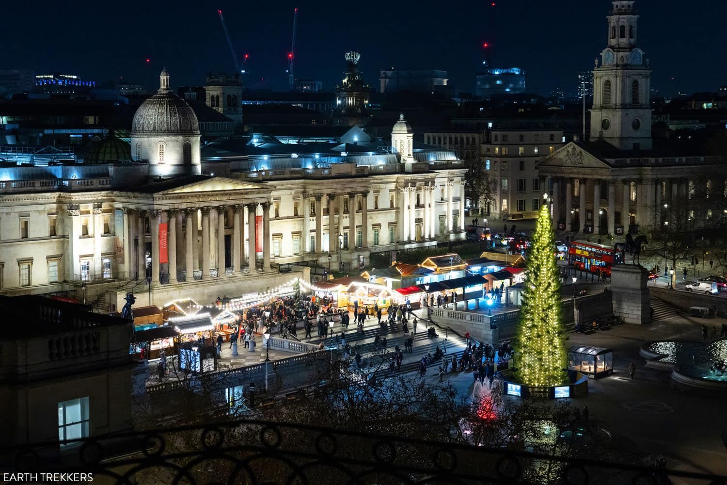 Trafalgar Square at Christmas