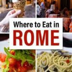 Best Restaurants Where to Eat in Rome Italy