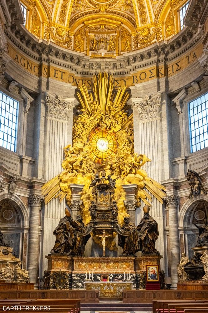 St Peters Chair Vatican | How to visit the Vatican Museums and St. Peter's Basilica