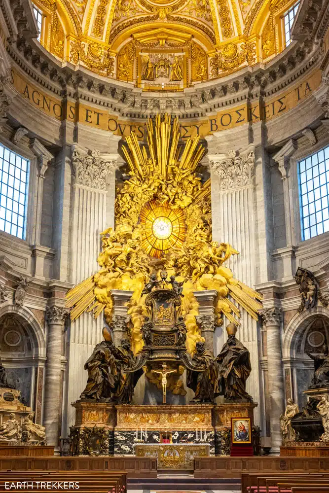St Peters Chair Vatican | How to visit the Vatican Museums and St. Peter's Basilica