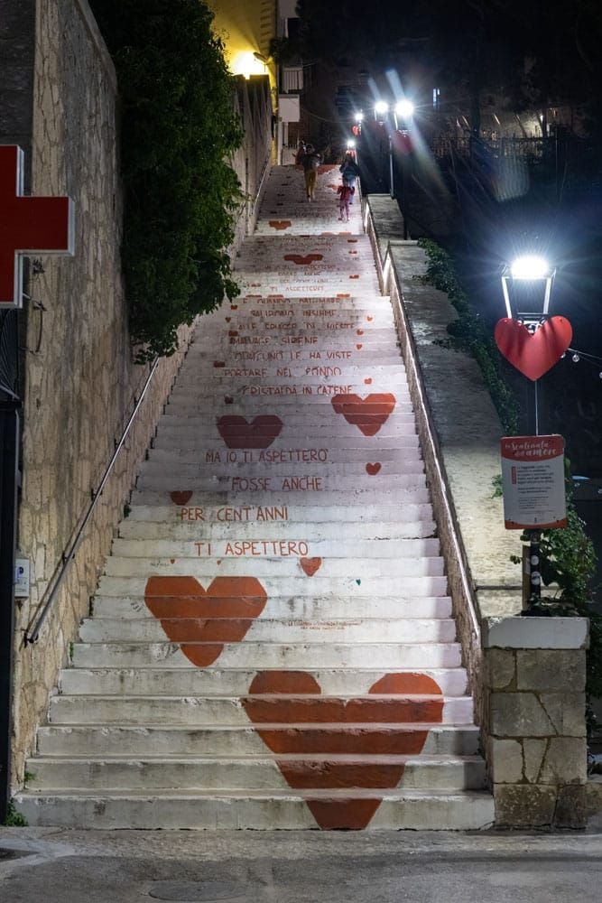 Vieste Ladder of Love at Night