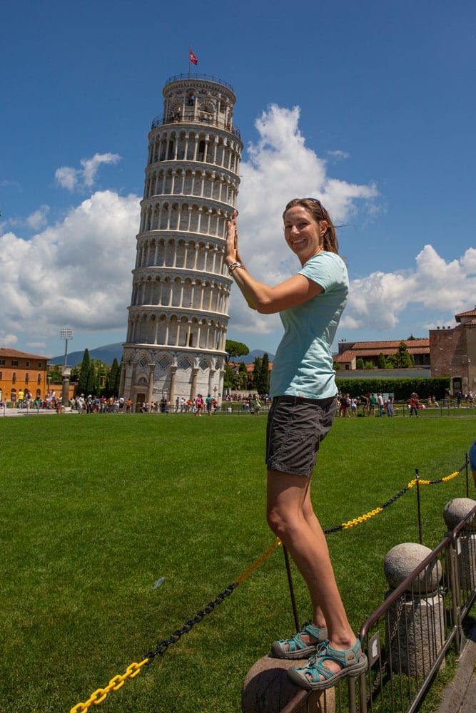 Julie in Pisa