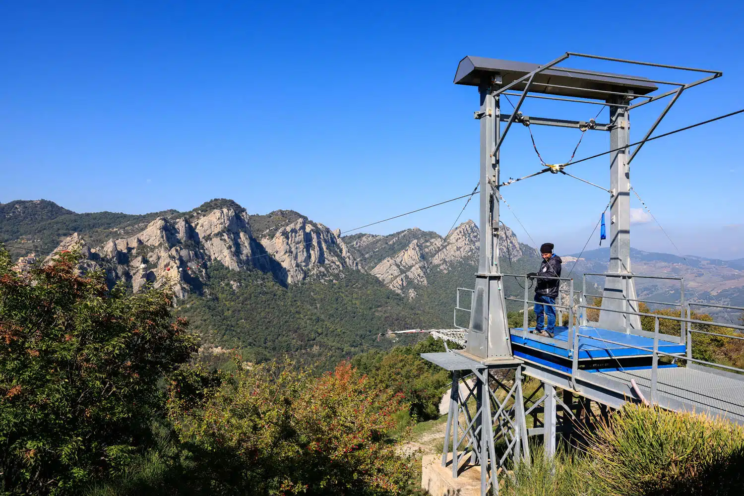 Pietrapertosa Zipline Arrival Station