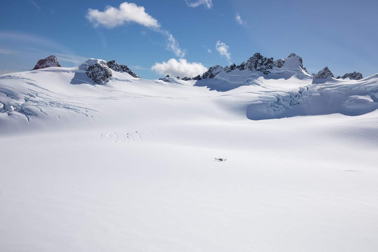 Helicopter Glacier Landing