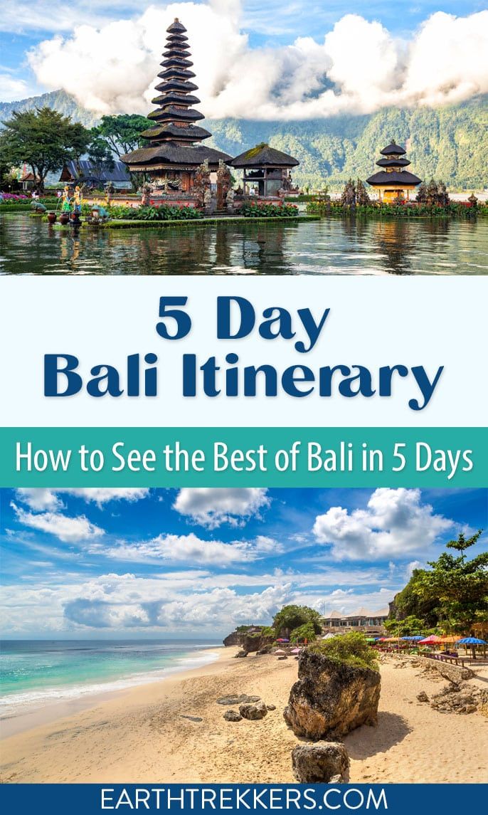 5 Day Bali Indonesia Itinerary