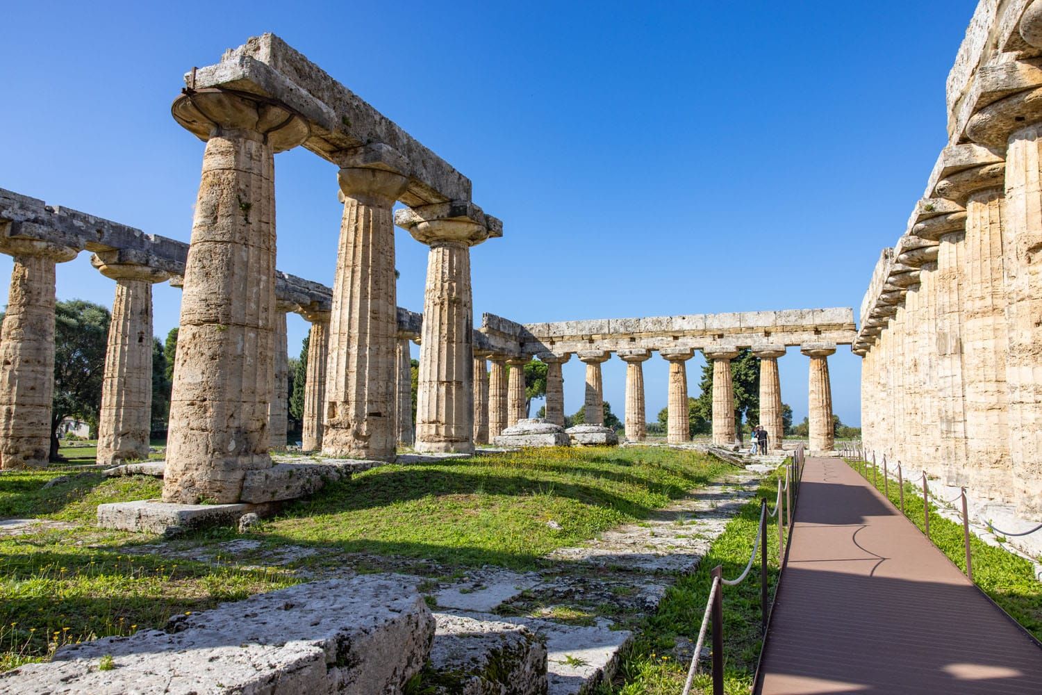 Inside the Temple of Hera