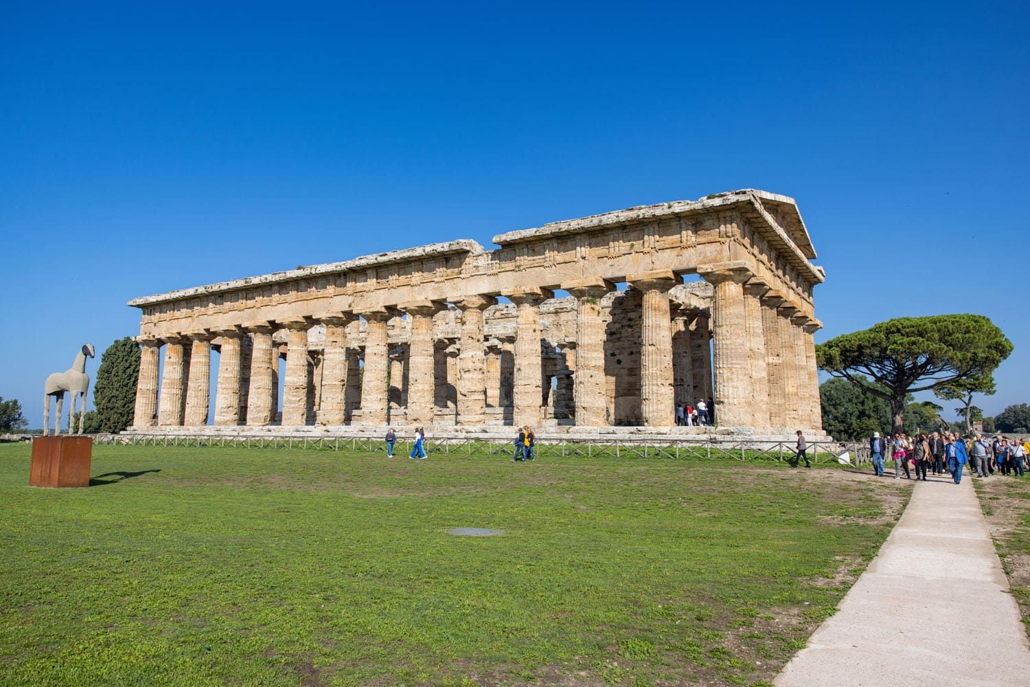 Temple of Neptune Sideview