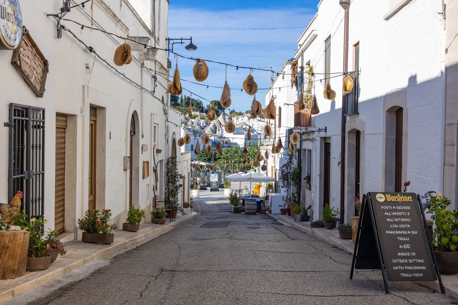 Walking through Alberobello