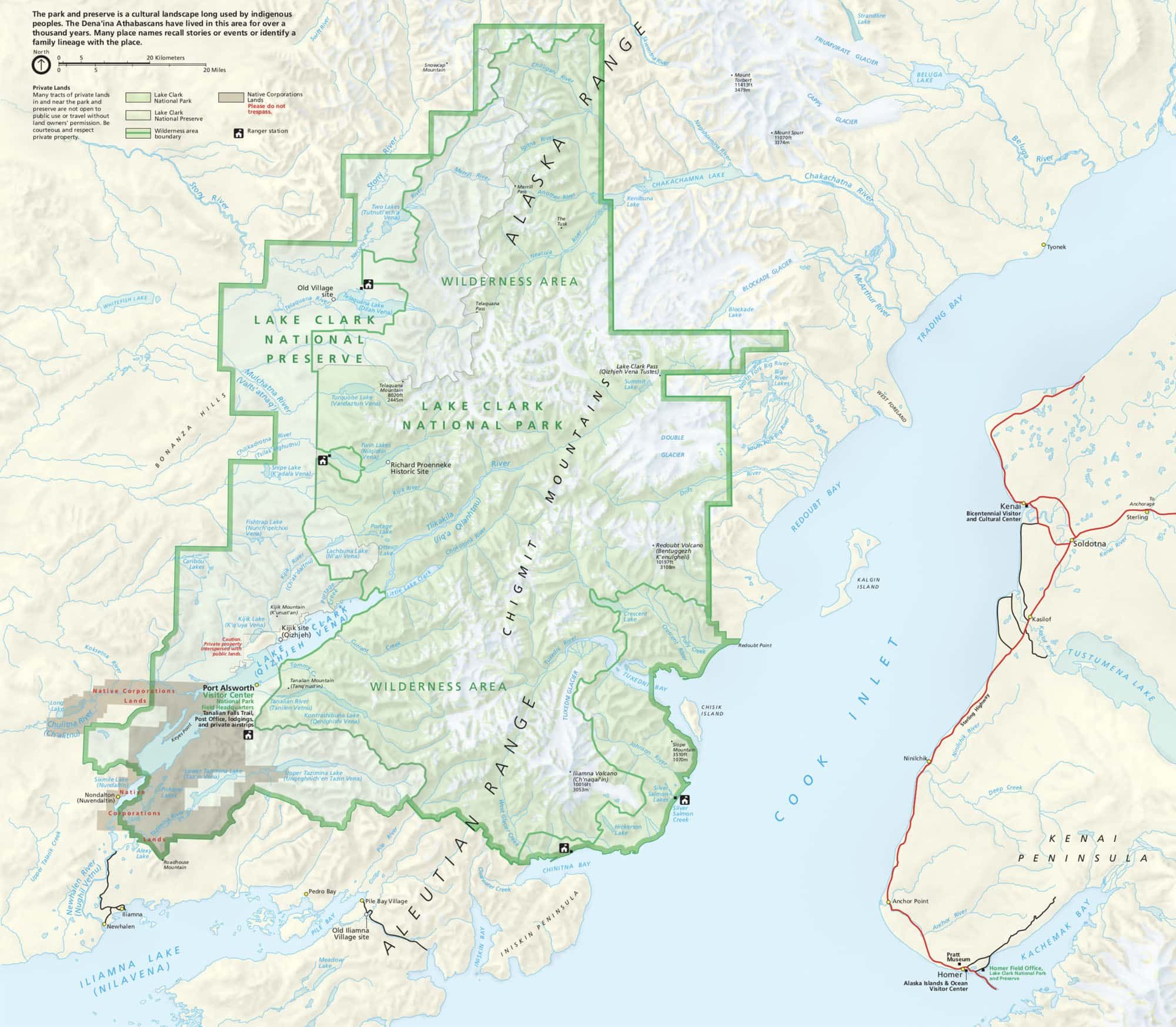 Lake Clark Map