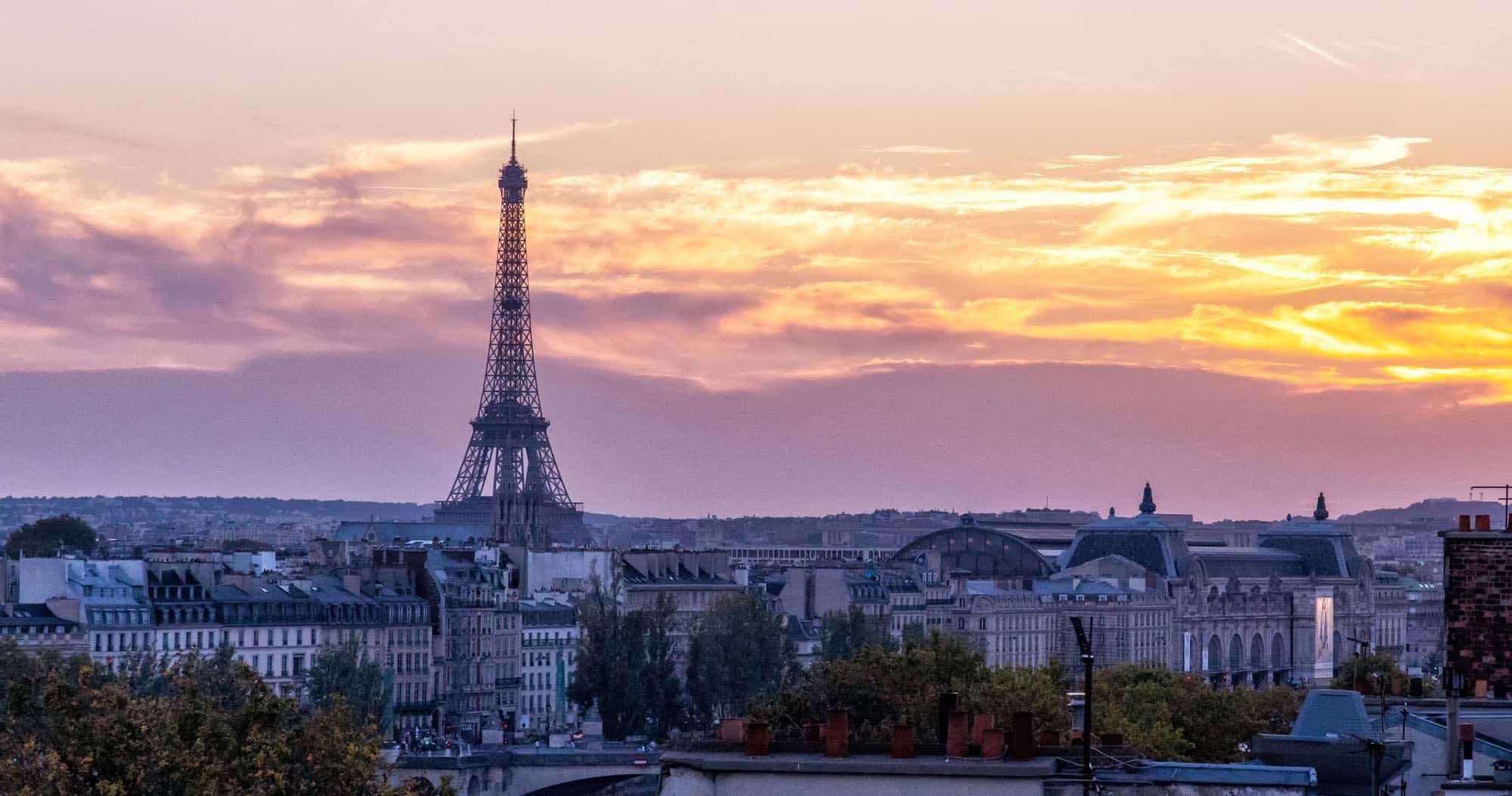 Eiffel Tower Sunset