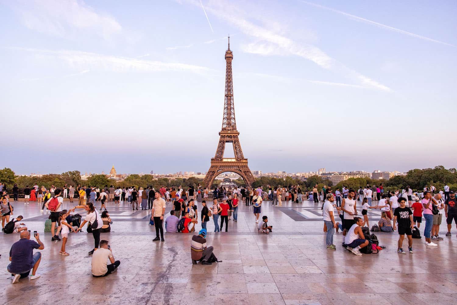 Trocadero Eiffel Tower Sunset