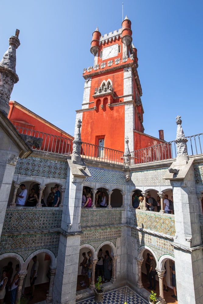 Manueline Courtyard Pena Palace