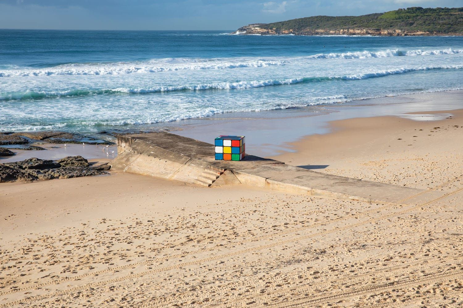 Maroubra Beach Rubiks Cube