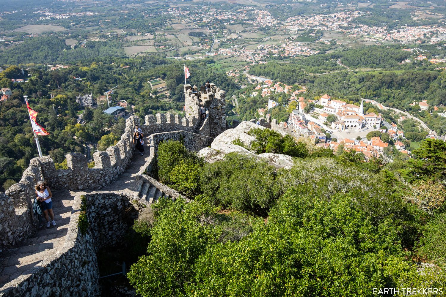 Moorish Castle Walls Sintra Portugal