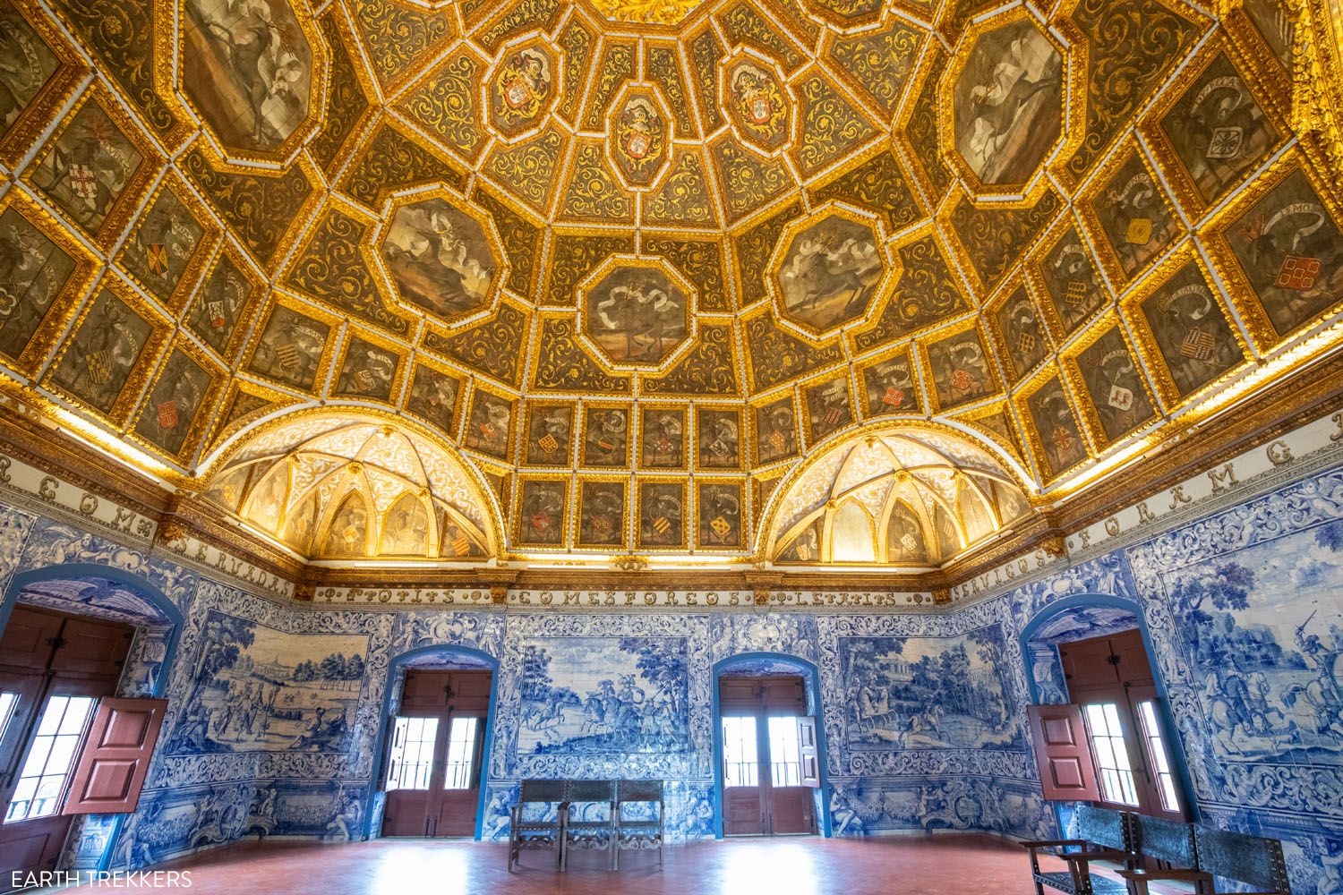 Room of the Coat of Arms Sintra Palace | One Day in Sintra day trip from Lisbon