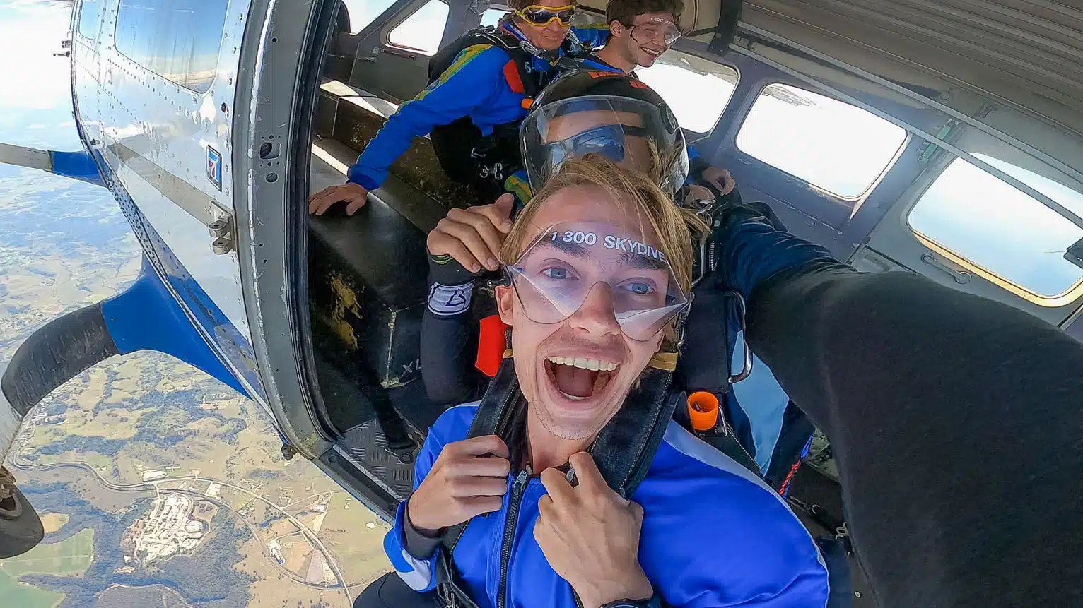 Tyler Before Skydiving