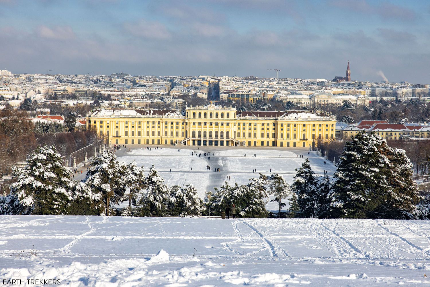 Schonbrunn Palace Snow