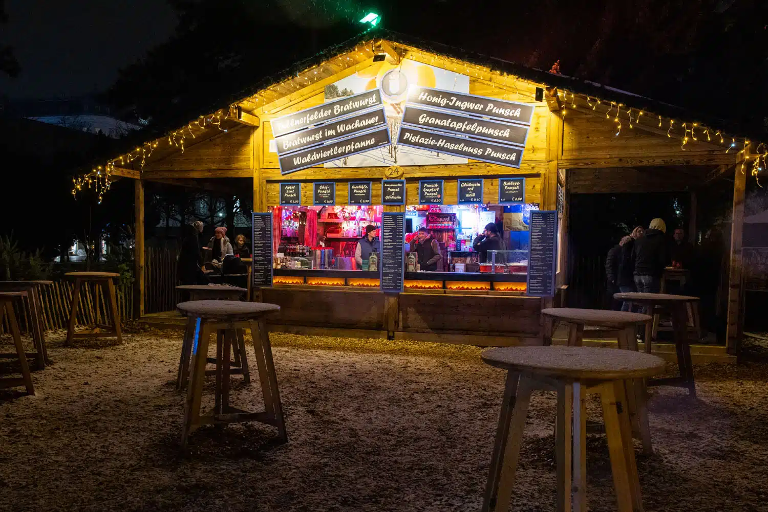 Vienna Christmas Market Food Stand