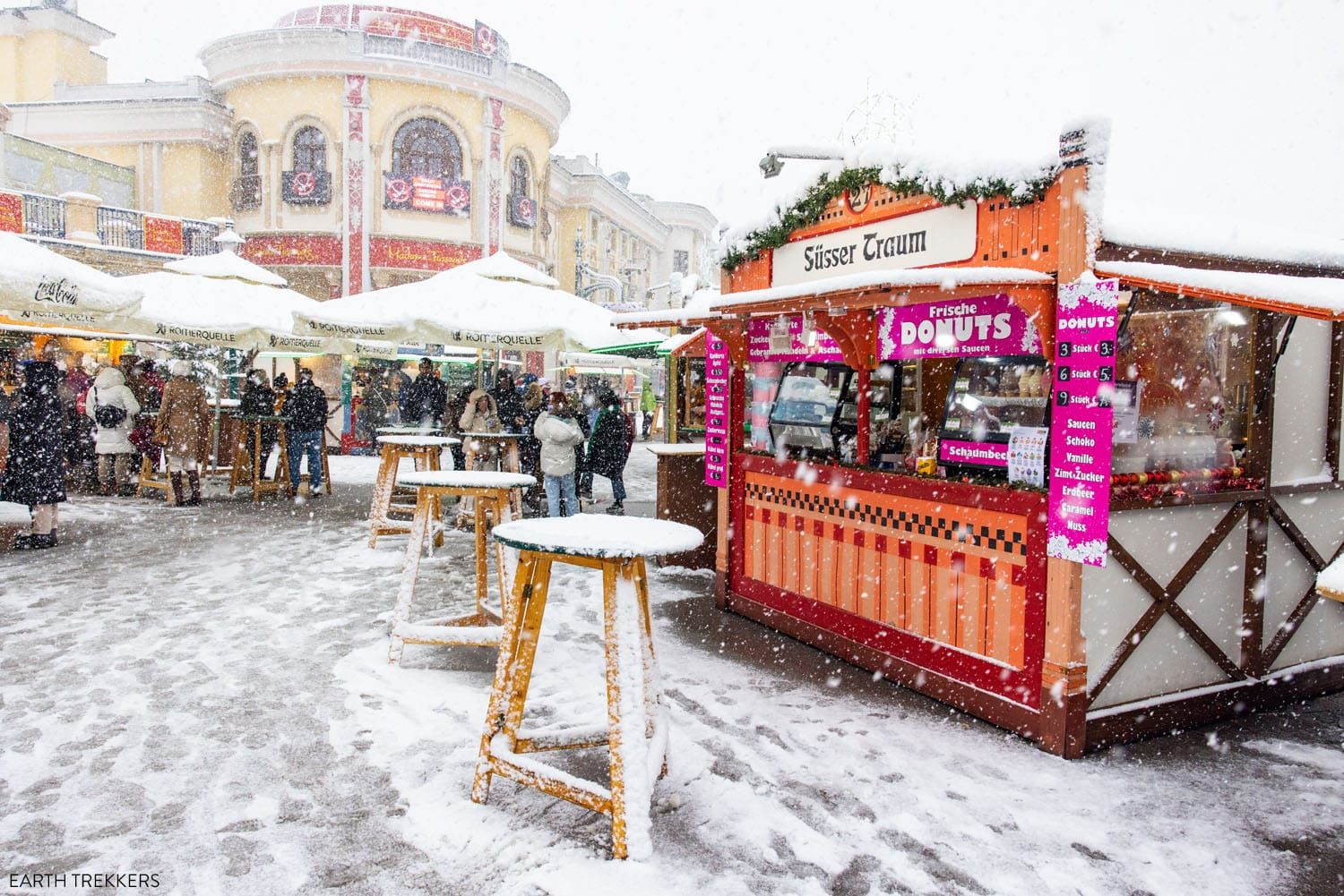 Vienna Christmas Market and Snow