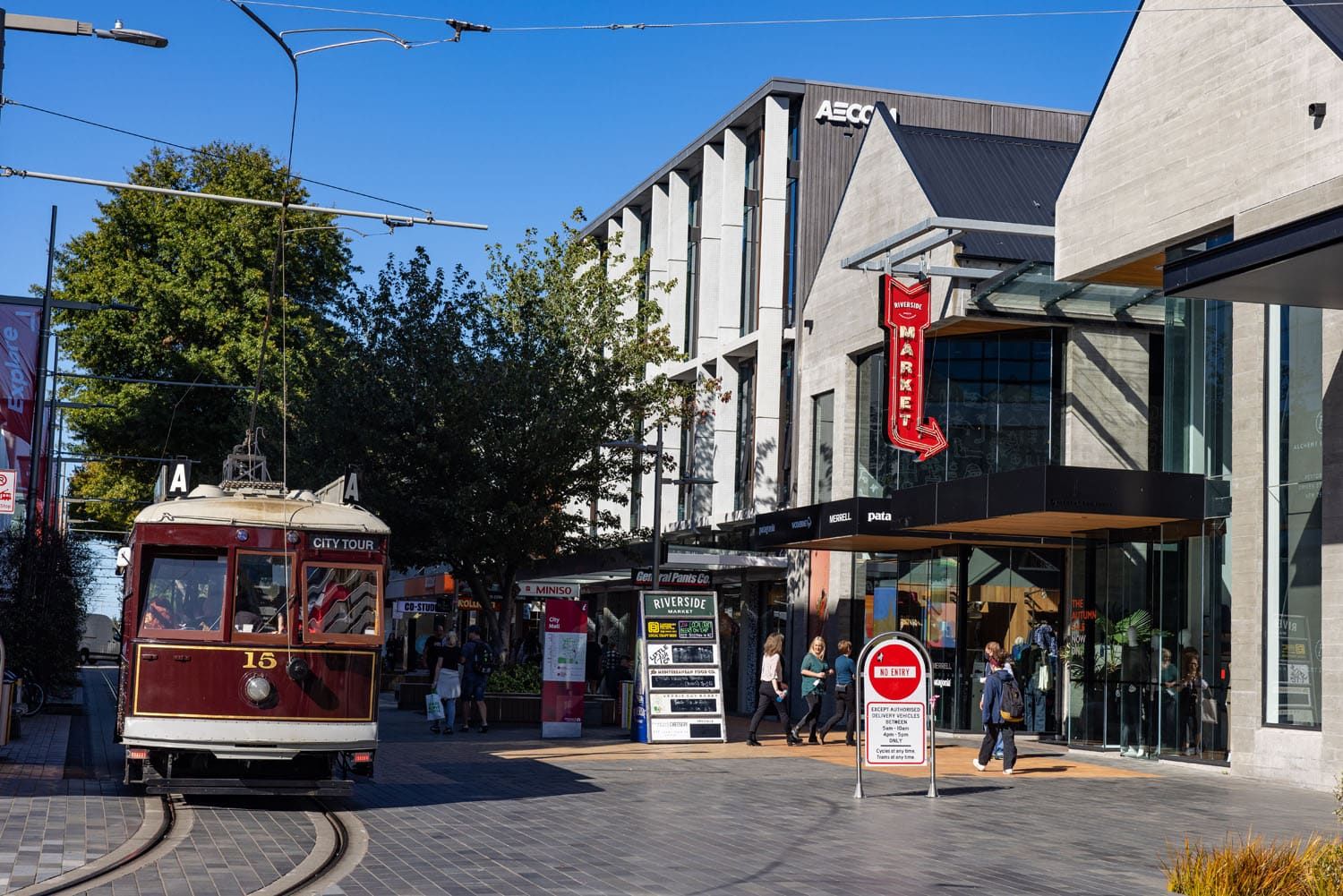 Tram and Riverside Market