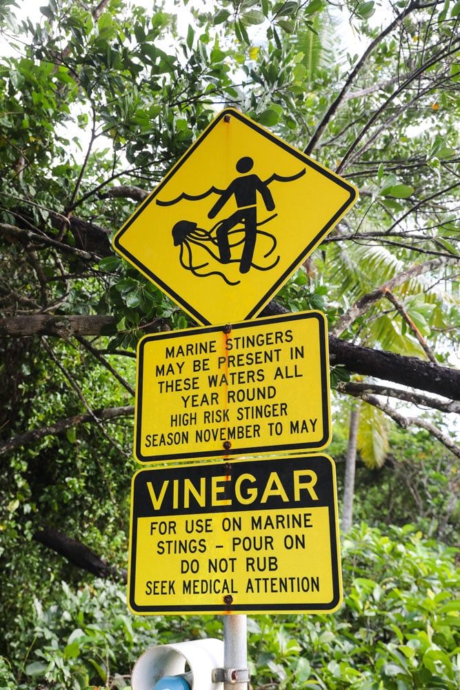 Beach Warning Sign