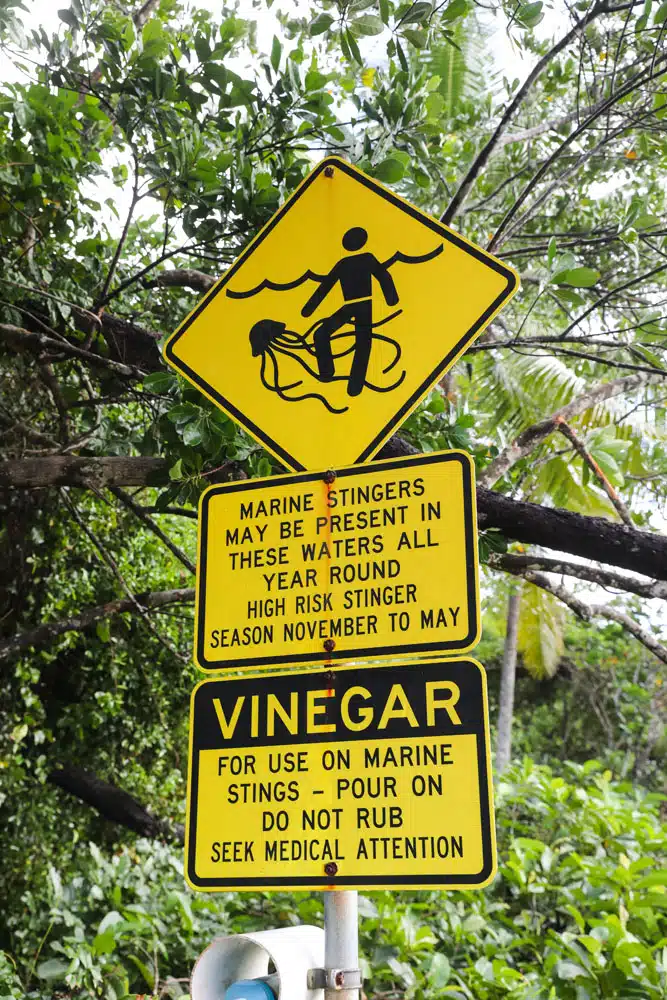 Beach Warning Sign