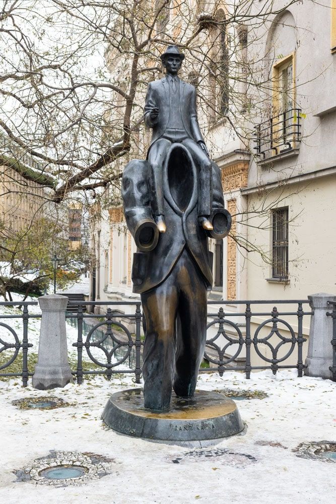 Franz Kafka Statue Prague | 2 days in Prague itinerary